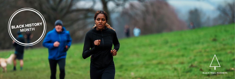 black women running at Ashton Court